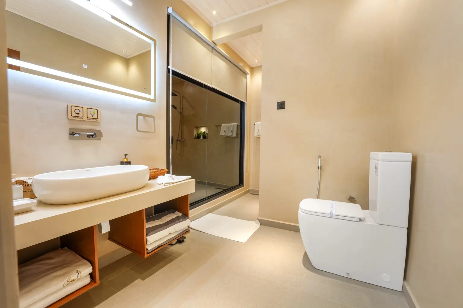 Spacious luxury bathroom at Sivora Hills